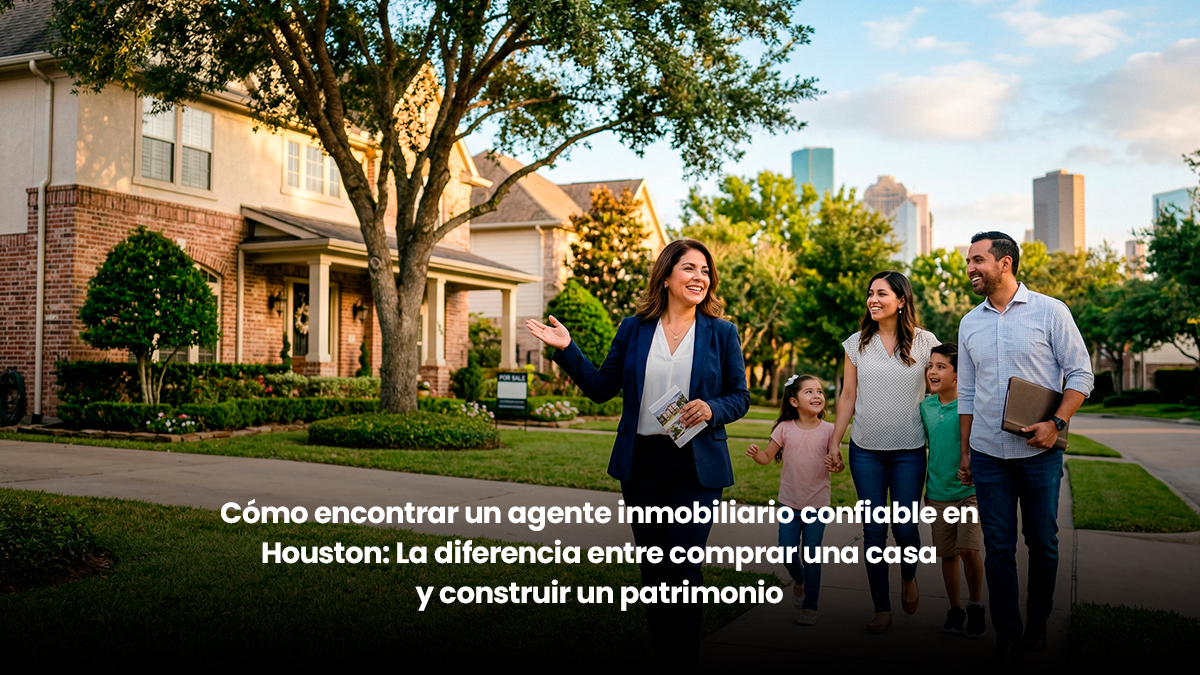Cómo encontrar un agente inmobiliario confiable en Houston: La diferencia entre comprar una casa y construir un patrimonio