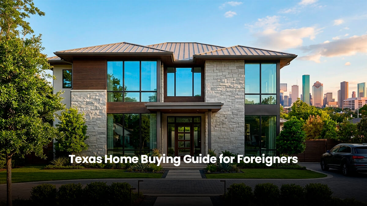 Modern luxury home in Houston Texas for foreign buyers and real estate investors.